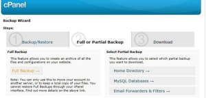 cPanel Backup 2