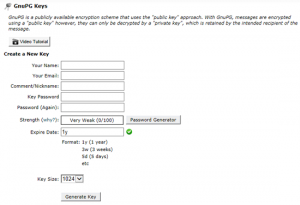 cPanel GnuPG Keys