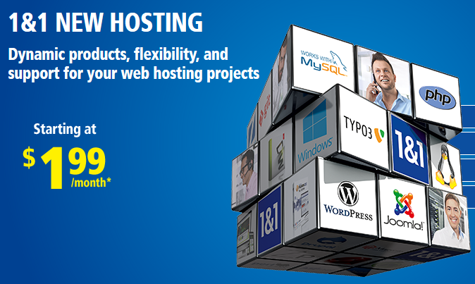 1&1 Shared Hosting Range