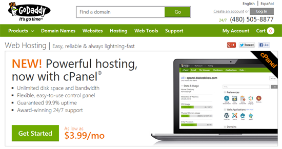 Go Daddy cPanel Web Hosting