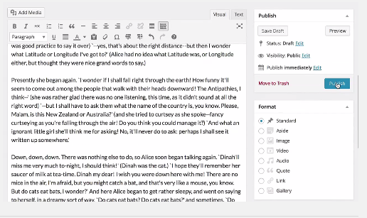 WordPress 4.0 Editor