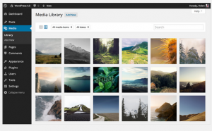 WordPress 4.0 Media Grid
