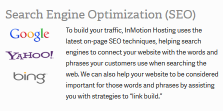 InMotion Hosting SEO