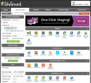 SiteGround cPanel