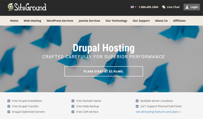 drupal site hosting