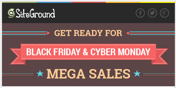 SiteGround Black Friday Cyber Monday Sale