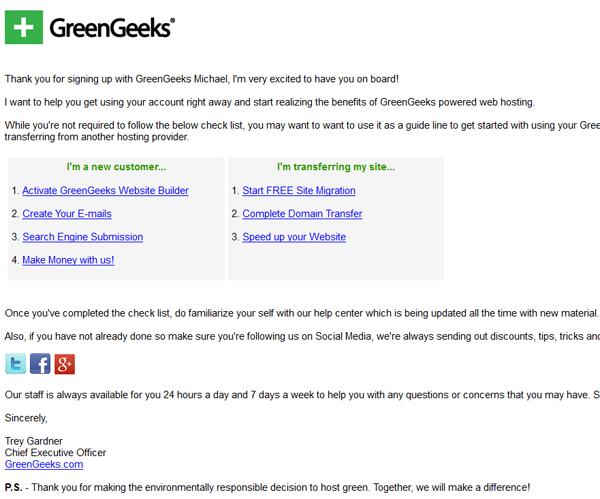 GreenGeeks Email Trey Gardner