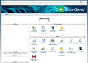GreenGeeks cPanel