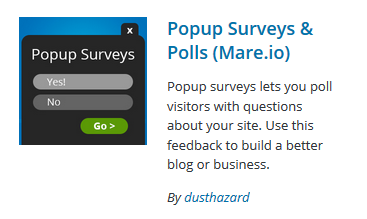 Popup Surveys and Polls