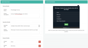 Popup Surveys and Polls with Preview