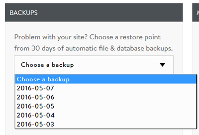 Media Temple Backup and Restore