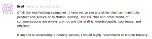 InMotion Customer Brad
