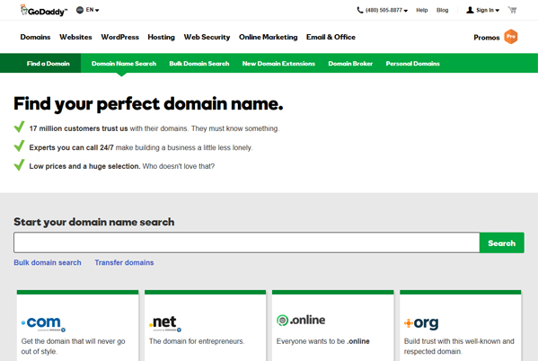 godaddy-domain-name-search