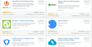Free WordPress Backup Plugins