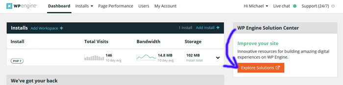 wp-engine-dashboard