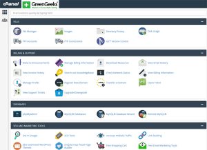 GreenGeeks-cPanel