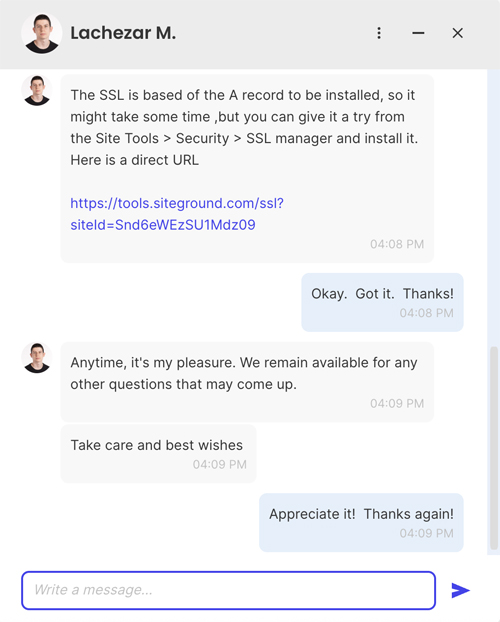 SiteGround Customer Support