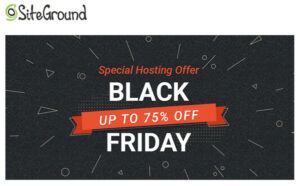 SiteGround Black Friday Sale