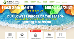 A2 Hosting Flash Sale
