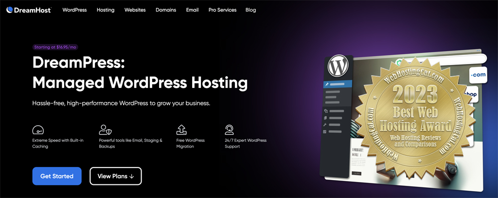 DreamHost Managed WordPress Hosting