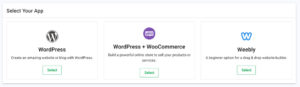 GreenGeeks Quick Launch Wizard Websites