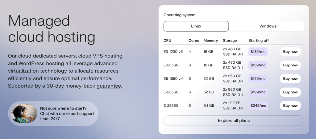 Liquid Web Managed Cloud Pricing