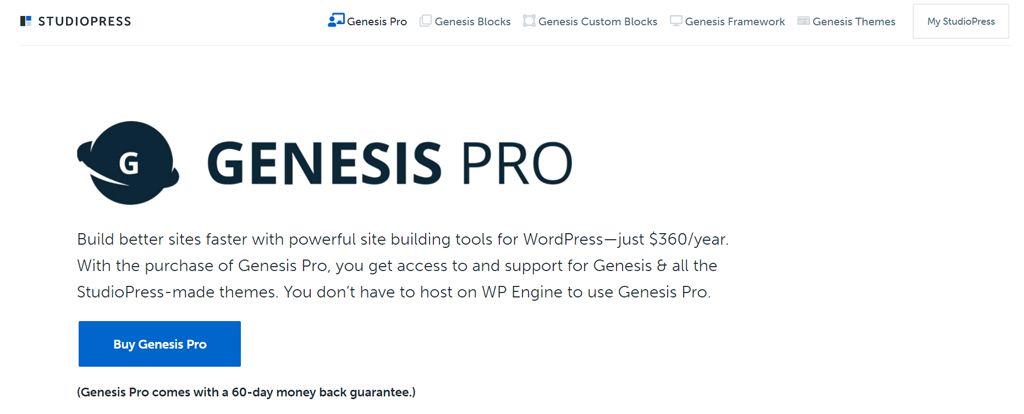 Genesis Pro Website