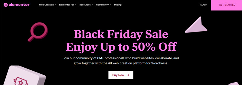 Elementor Black Friday