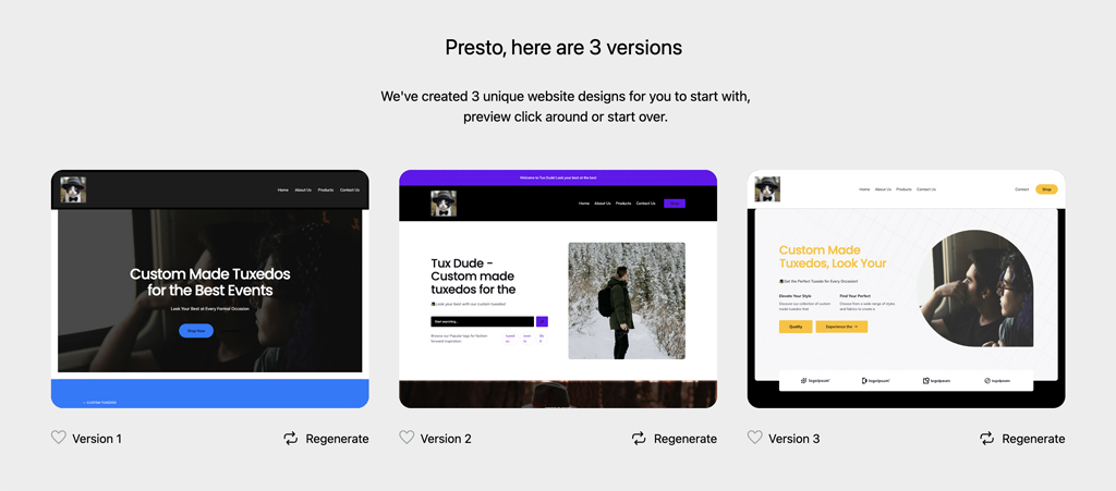 Bluehost AI Website Designs