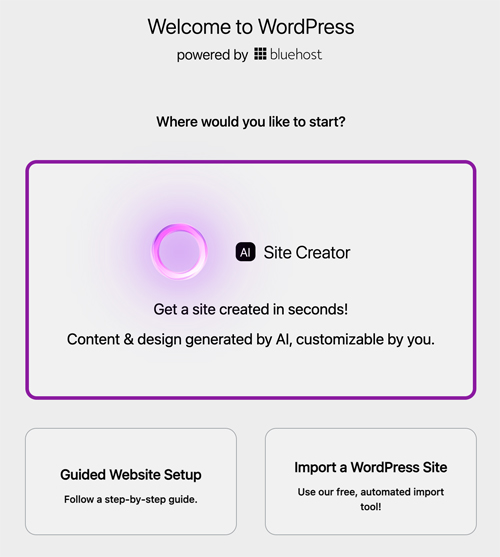 Creating a Website with Bluehost