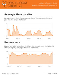 Time on Site Report