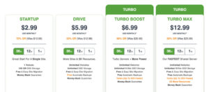 A2 Hosting Turbo Server Plans