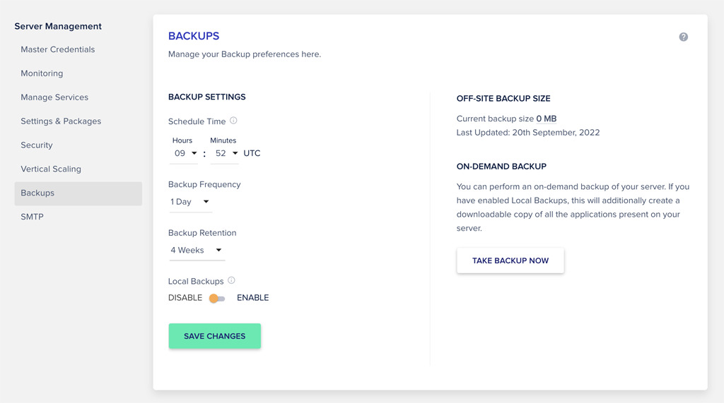 Cloudways Data Backup and Restore
