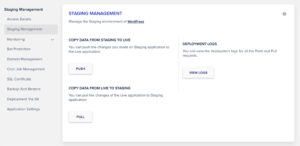 Cloudways Staging