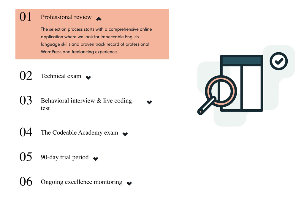 Codeable Vetting Process
