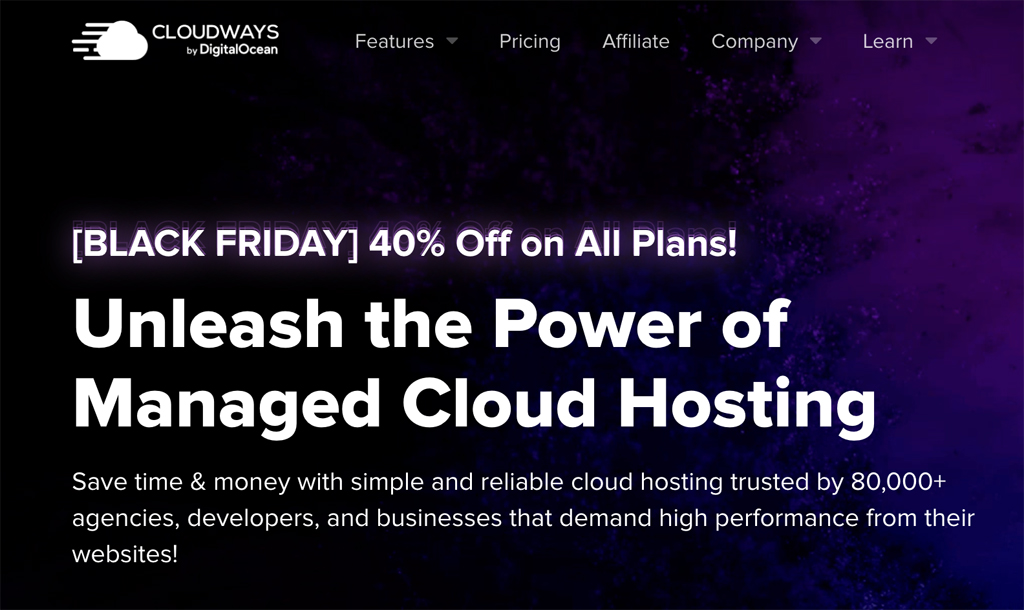 Cloudways Black Friday Sale