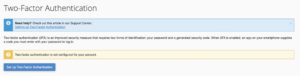 Two Factor Authentication