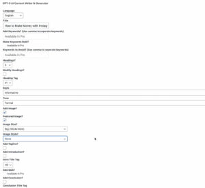 GPT AI Power Blog Generator