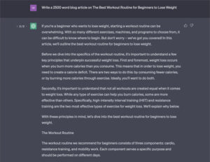 ChatGPT Blog Article