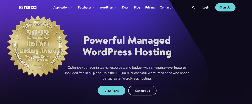 Kinsta Best Premium WordPress Hosting