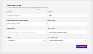 Create a Project