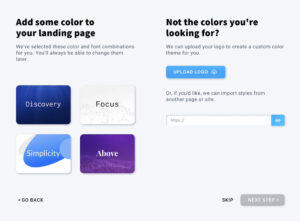 GetResponse AI Landing Page Colors