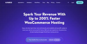 Kinsta WooCommerce Hosting
