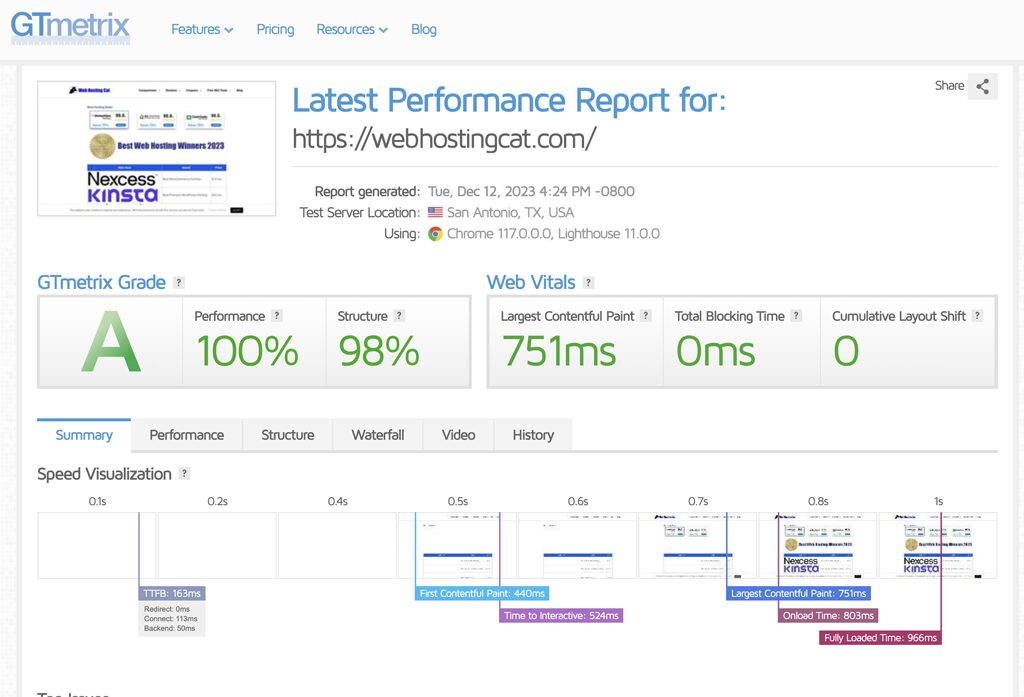 Nexcess Website Speed