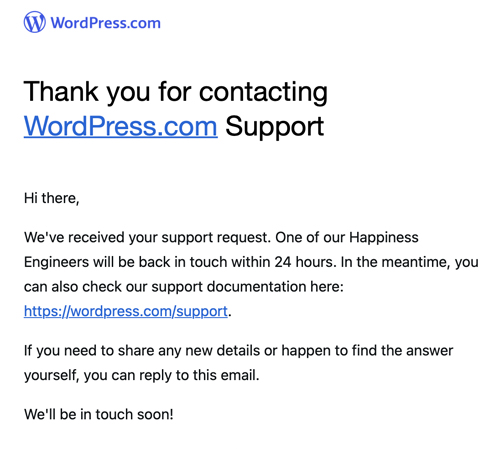 WordPress.com Support