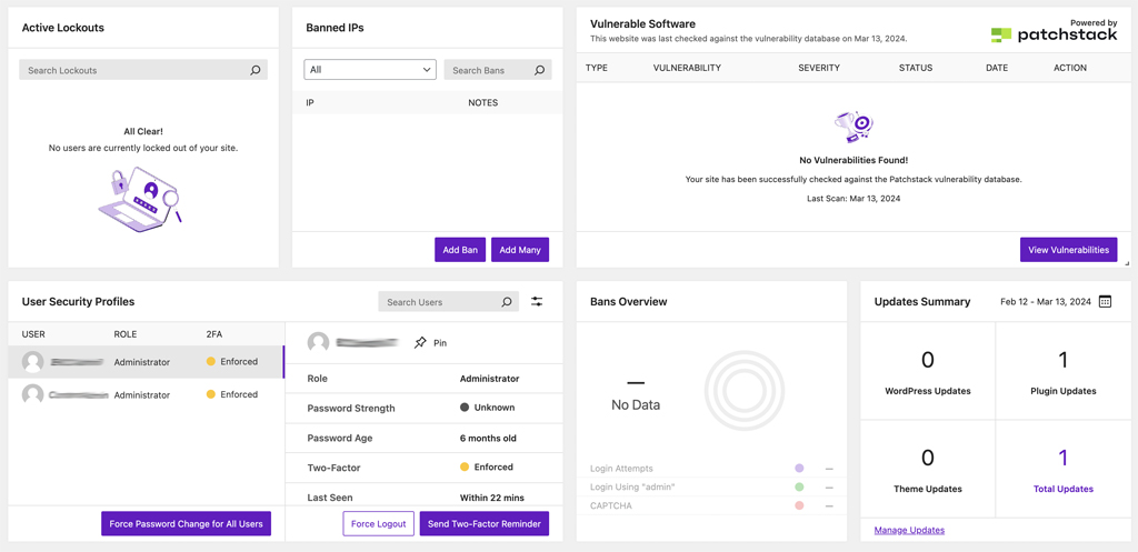 Solid Security Dashboard