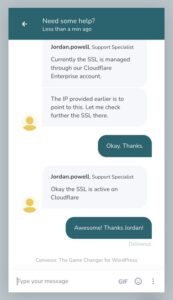 Convesio Customer Support