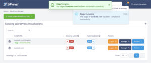 ScalaHosting Website Staging