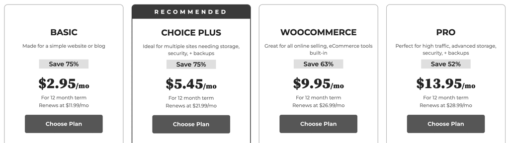 Bluehost Regular Pricing