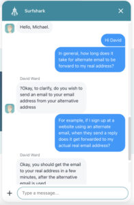 Surfshark Live Chat Support